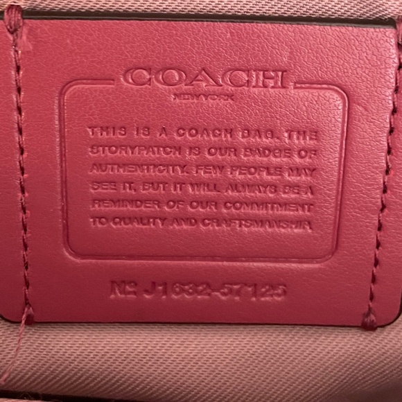 Coach Edie Turnlock 57125 - Dusty Rose Pink - Picture 5 of 6
